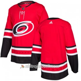 Män Ishockey Carolina Hurricanes Tröja Blank Adidas 2017-2018 Röd Authentic